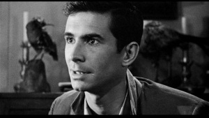 Anthony Perkins has some things to say as Norman Bates in PSYCHO (1960)
